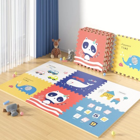 COVOR PUZZLE  1200x1200X12MM Multicolor Animale/Cifre [0]