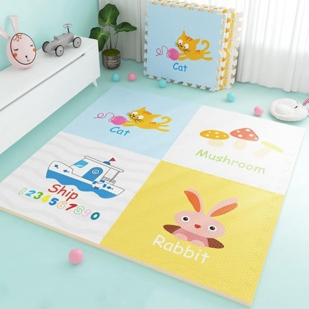 Covoare copii tip Puzzle - COVOR PUZZLE  1200x1200X12MM Vaporas/Animale