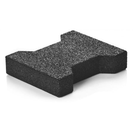 Zootehnie - DALE DE CAUCIUC, TIP DUBLU T, 200x165x43 mm, NEGRU (35 BUCĂȚI/MP)