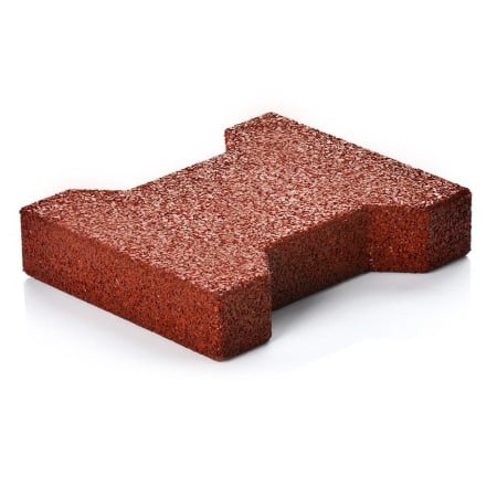 Zootehnie - DALE DE CAUCIUC, TIP DUBLU T, 200x165x43 mm, ROȘU (35 BUCĂȚI/ MP)