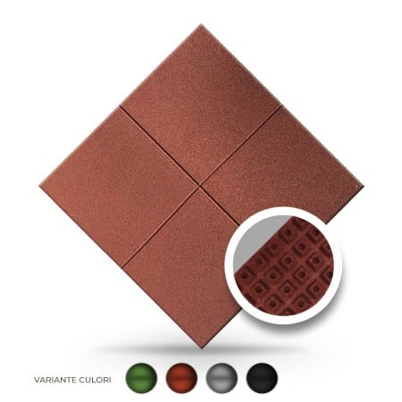 Montaj pe nisip - PAVELE CAUCIUC ALVEOLARE 1000X1000X40MM