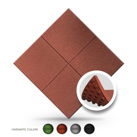 Montaj pe nisip - PAVELE CAUCIUC CRAMPONATE 1000x1000x35MM