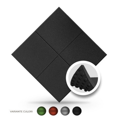 Montaj pe nisip - PAVELE CAUCIUC CRAMPONATE 1000x1000x40MM