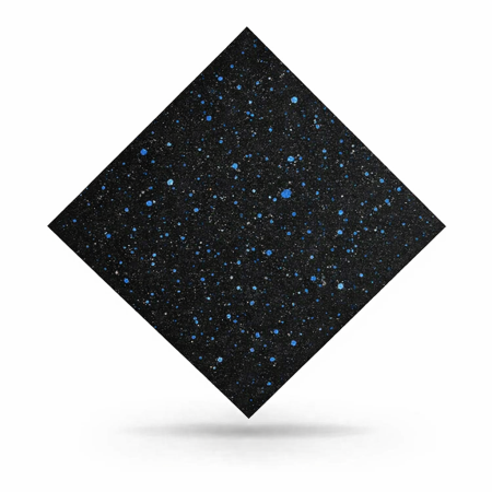 Dale cauciuc - Pavele cauciuc plane Fitness 1000x1000x20 mm + 10% EPDM albastru