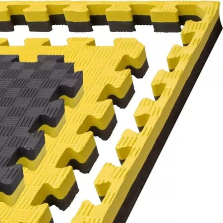 Tatami puzzle - Tatami Puzzle 1000 x 1000 x 25 mm galben/negru