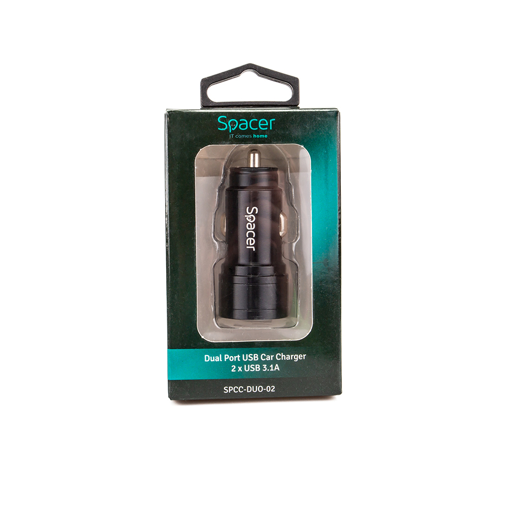 Alimentator Auto SPACER Fast Charge – 17W 5V/3.1A – Nou [2]