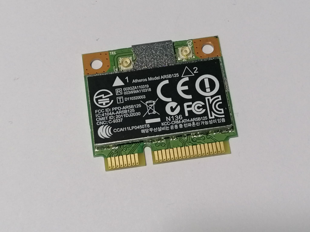 Atheros AR5B125 – Placa wifi Mini PCI‑E 802.11b/g/n pentru laptop [2]