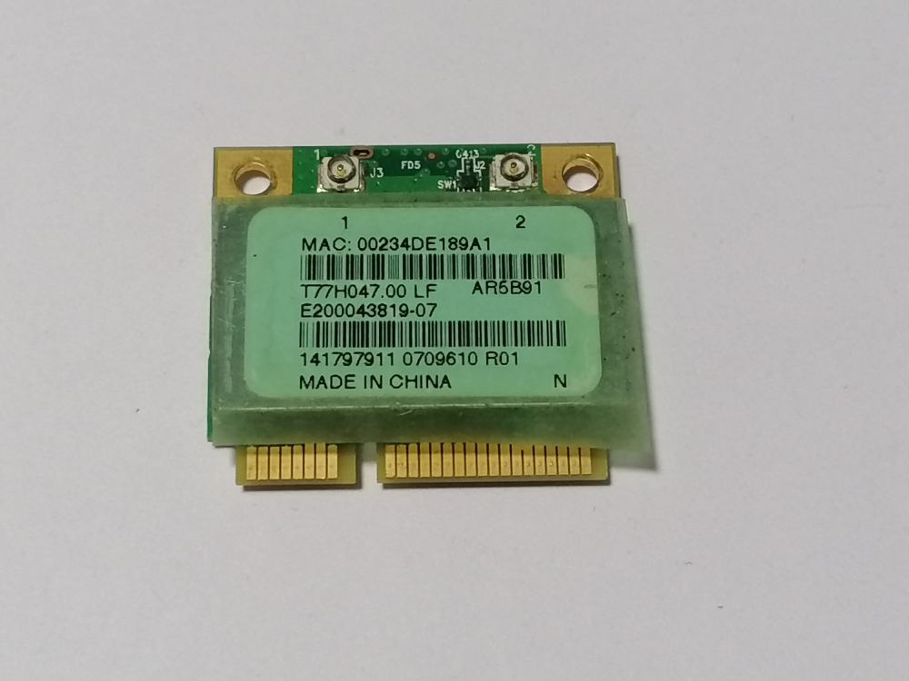 Atheros AR5B91 – Placa WiFi Mini PCI-E 802.11b/g/n pentru laptop [2]