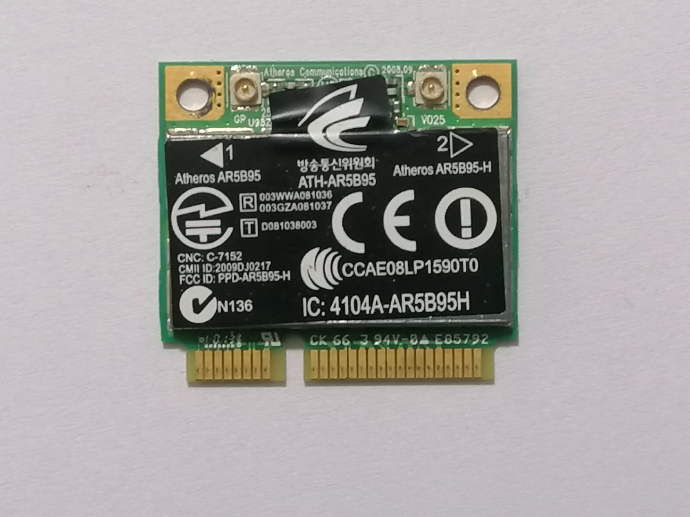 Atheros AR5B95 – Placa wifi Mini PCI‑E 802.11b/g/n pentru laptop [2]