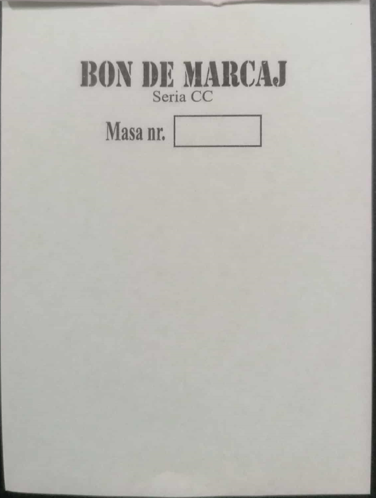 Bon de Marcaj – Format A7, Autocopiativ, 2 Exemplare, 100 File [2]