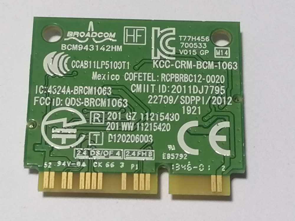 Broadcom BCM943142HM – Placa wifi + Bluetooth Mini PCI‑E 802.11b/g/n pentru laptop [2]