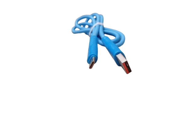 Cablu USB la USB‑C – 90 cm – Albastru – Gumat – Nou [2]