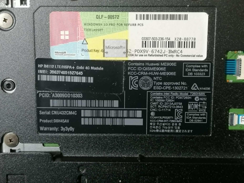 Carcasa completa HP EliteBook 850 G1 – Cu placa de baza + procesor i7-4600U - Cooler defect - Second Hand [6]