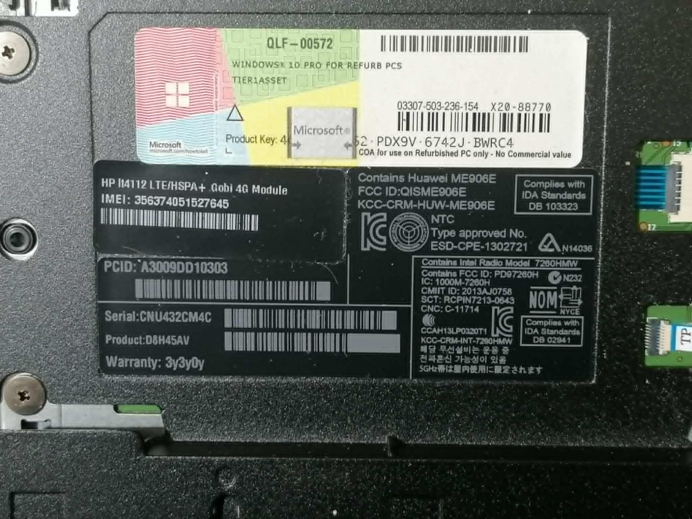Carcasa completa HP EliteBook 850 G1 – Cu placa de baza + procesor i7-4600U - Cooler defect - Second Hand [3]