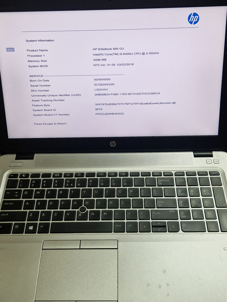 Carcasa completa HP EliteBook 850 G3 – Cu toate cablurile si accesoriile – Second Hand [2]