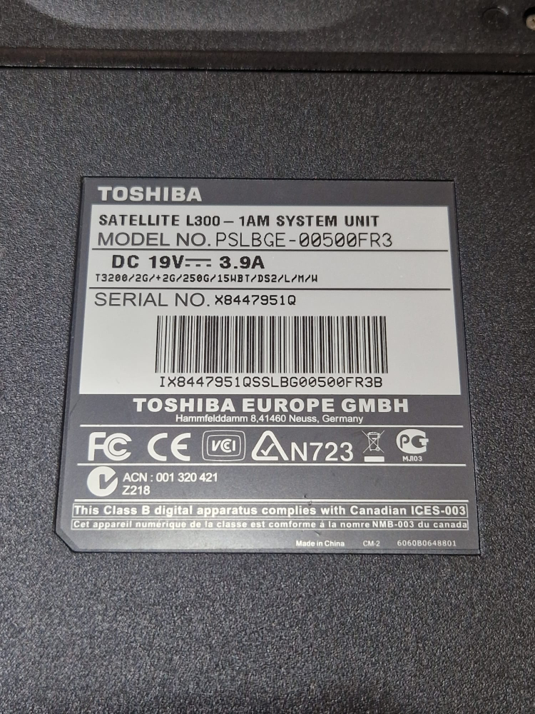 Carcasa completa Toshiba Satellite L300-1AM PSLBGE + Procesor + Cooler – Second [2]