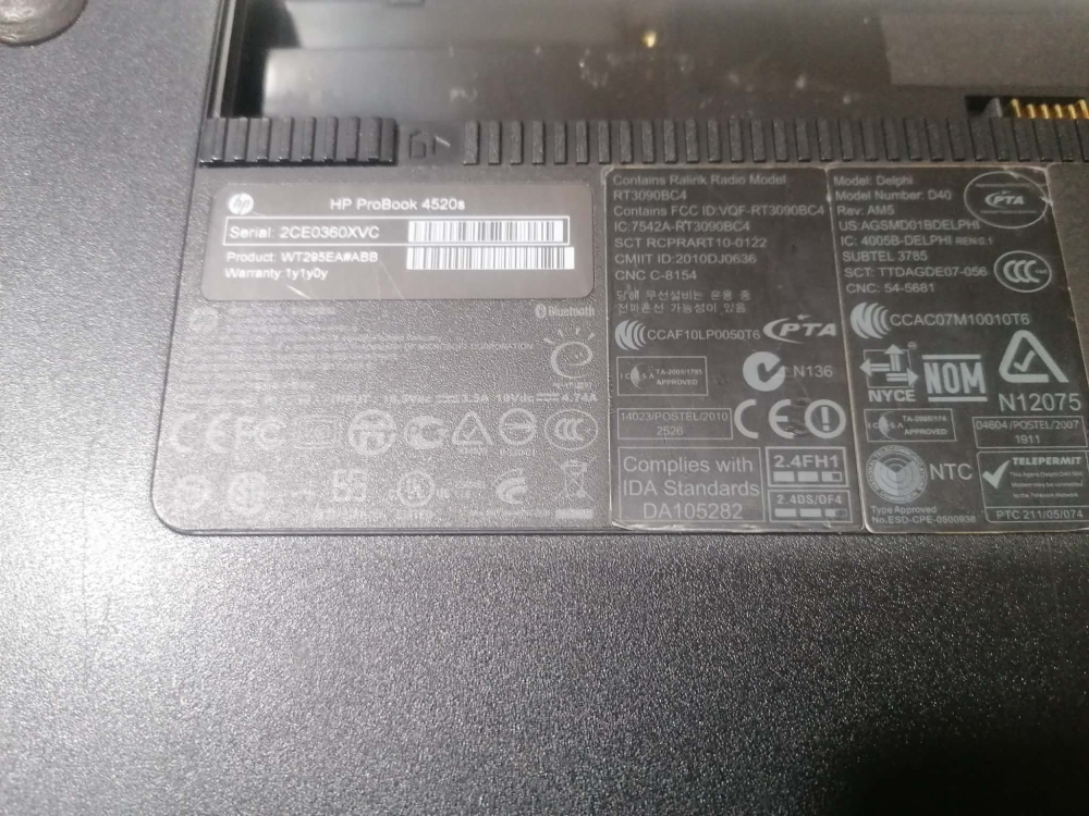 Carcasa laptop HP ProBook 4520s [4]