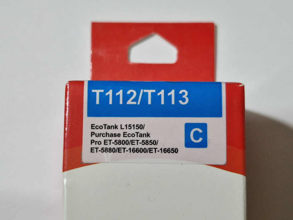 Cerneala Compatibila Epson T112 / T113 Cyan – Pentru EcoTank L6550 L6570 L6580 L15150 L15160 [2]