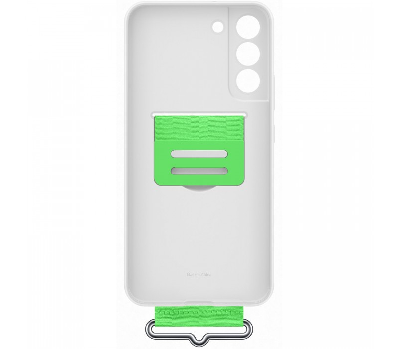 Husa Samsung Silicone Cover with Strap – Galaxy S22 Plus – White – EF‑GS906TWEGWW [3]