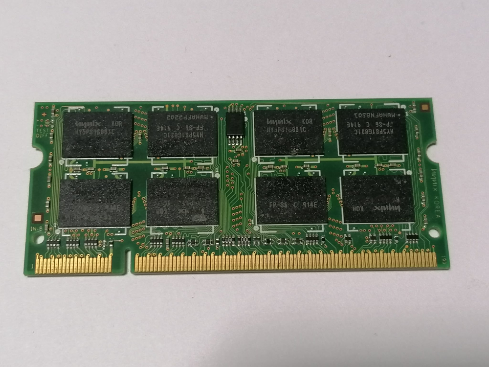 Hynix 2GB DDR2 800MHz – Memorie RAM SODIMM 2Rx8 pentru laptop / HY5PS1G831C + P/N HP 463409‑341 [2]