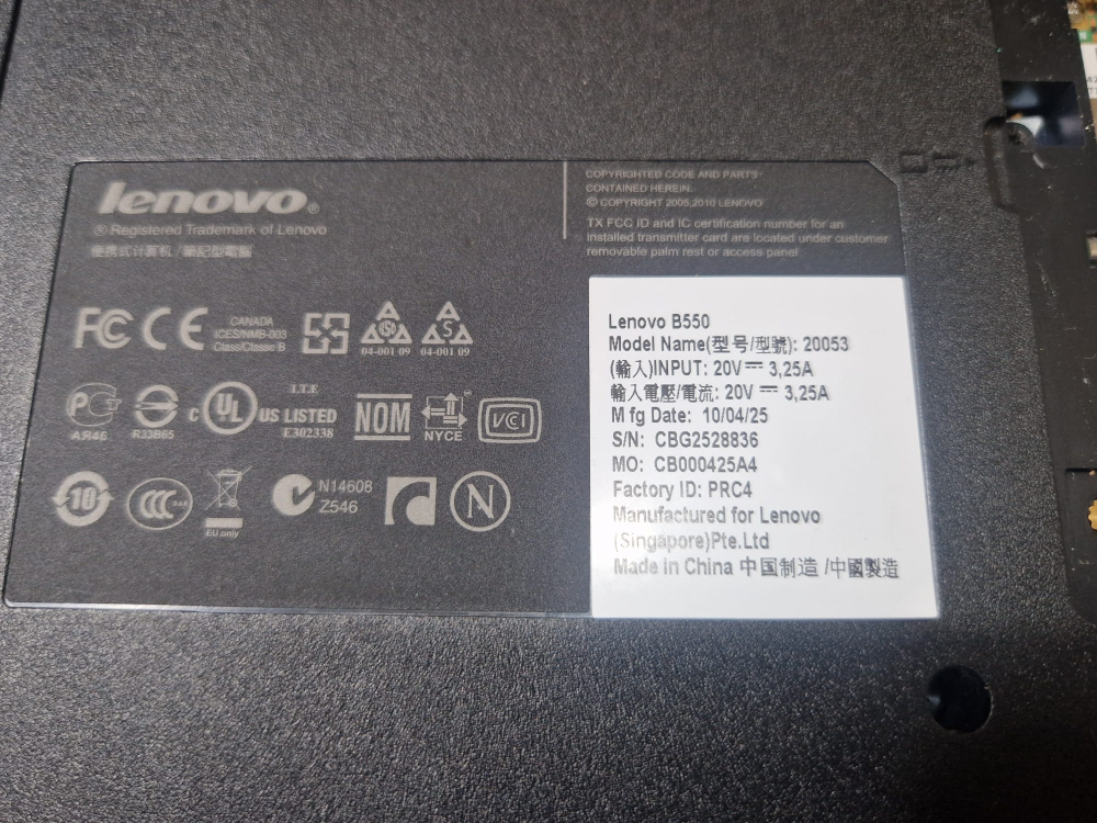 Kit complet Lenovo B550 – Placa de baza + Procesor + Cooler + Radiator + Modul WiFi + Carcasa – Second [5]
