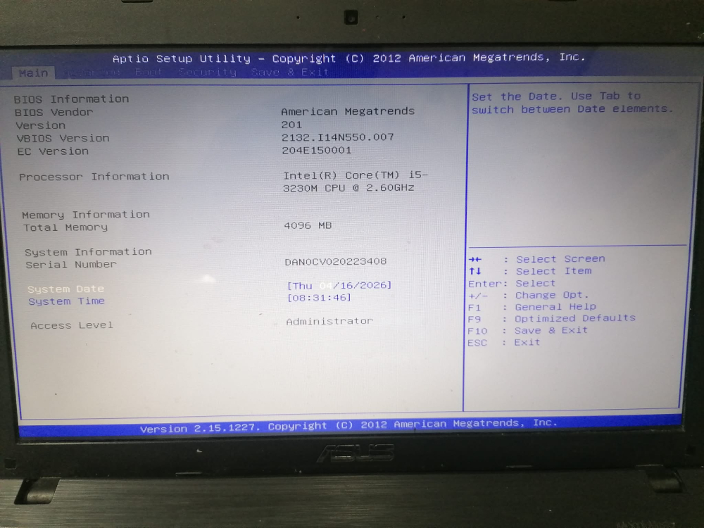 Kit Placa de baza + Procesor – Laptop Asus X552VL – Intel Core i5-3230M – Second Hand – Testat [3]