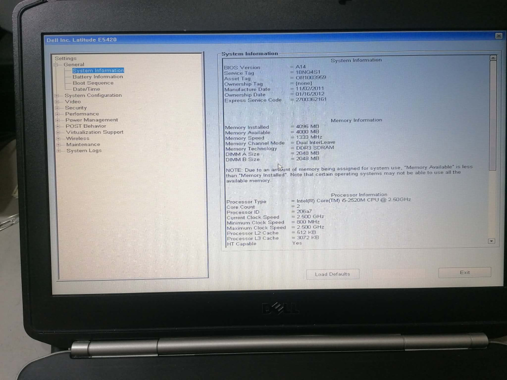 Laptop Dell Latitude E5420 – i5‑2520M – 4GB DDR3 – Second Hand – Testat [2]