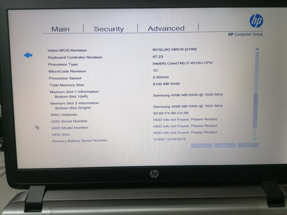 Laptop HP ProBook 450 G2 – i7‑4510U – 8GB DDR3 – Second Hand – Testat [4]