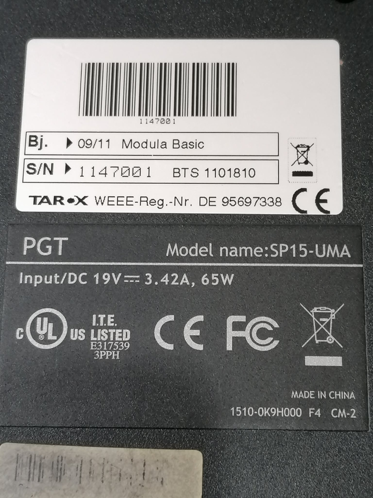 Laptop TAROX / Quanta SP15-UMA pentru piese [3]