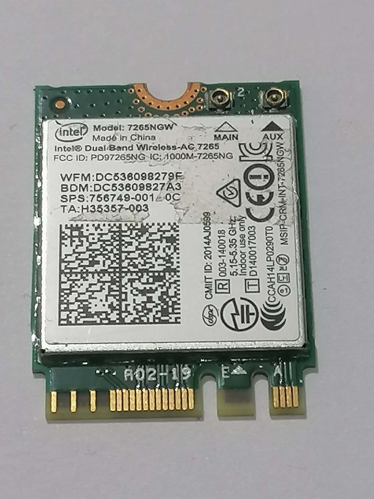 Module Wi-Fi Laptop – Intel 3160 / 3165 / 3168 / 7265 / 8260 + Realtek & Atheros [7]