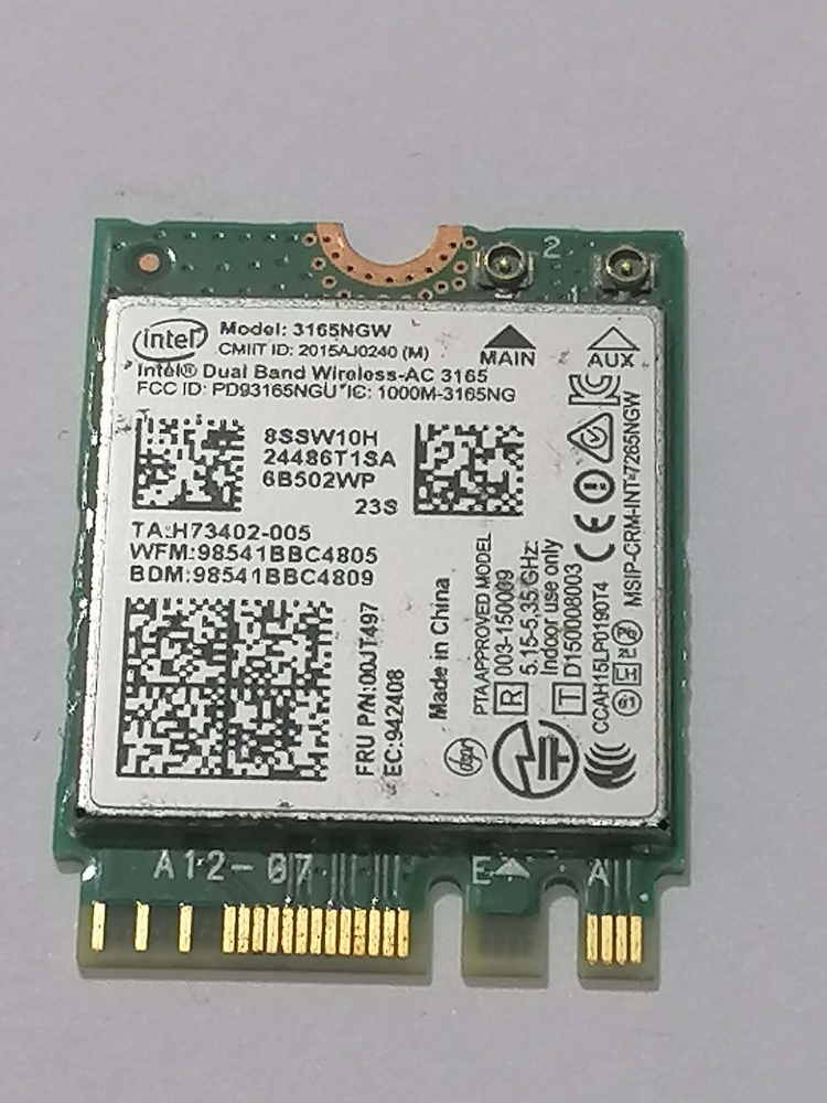 Module Wi-Fi Laptop – Intel 3160 / 3165 / 3168 / 7265 / 8260 + Realtek & Atheros [10]