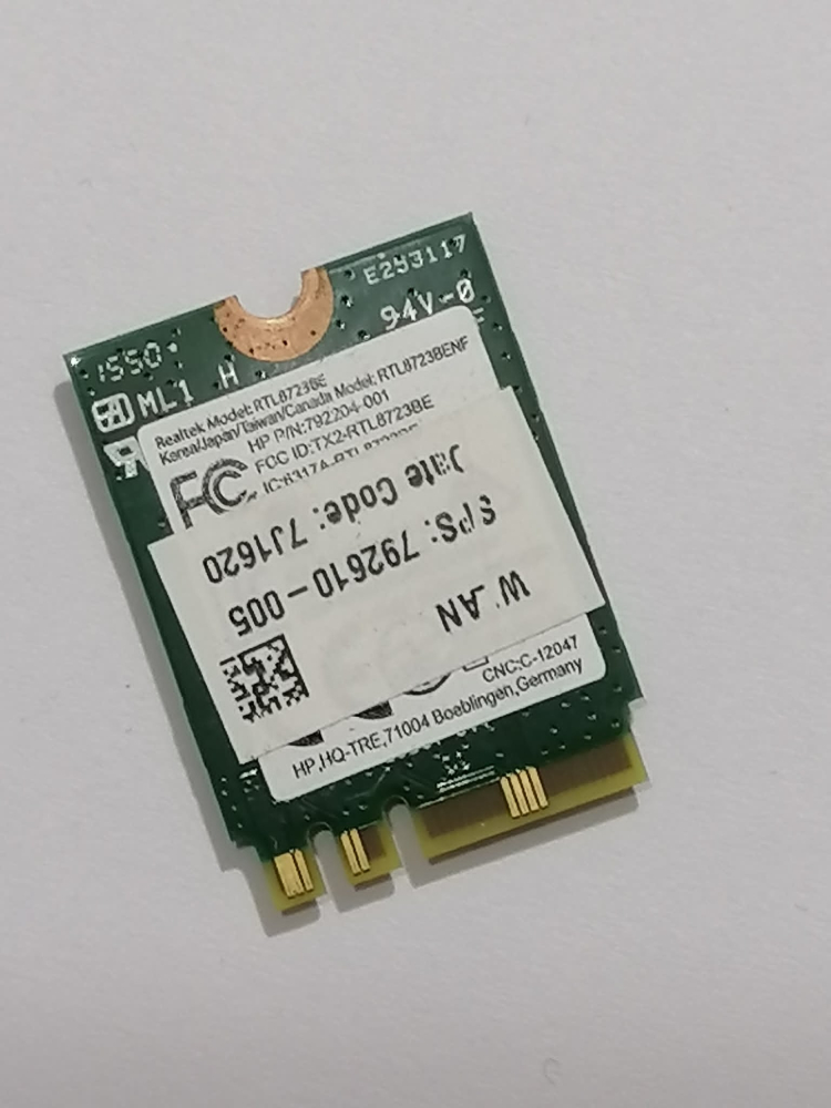 Modul WiFi si Bluetooth Realtek RTL8723BE, M.2 NGFF, HP SPS 792610-005, Second Hand [2]