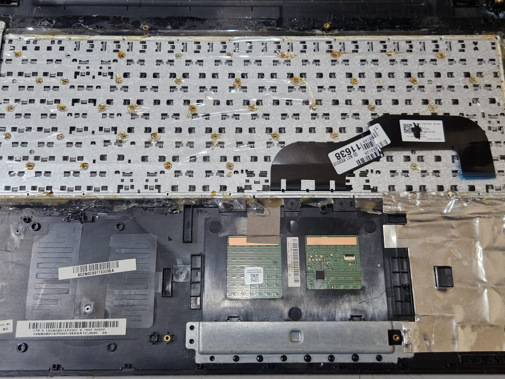 Palmrest cu Tastatura Laptop Asus X540 X540L X540LA X540S Layout US Argintiu, 13NB0B01AP0301, Second Hand [3]