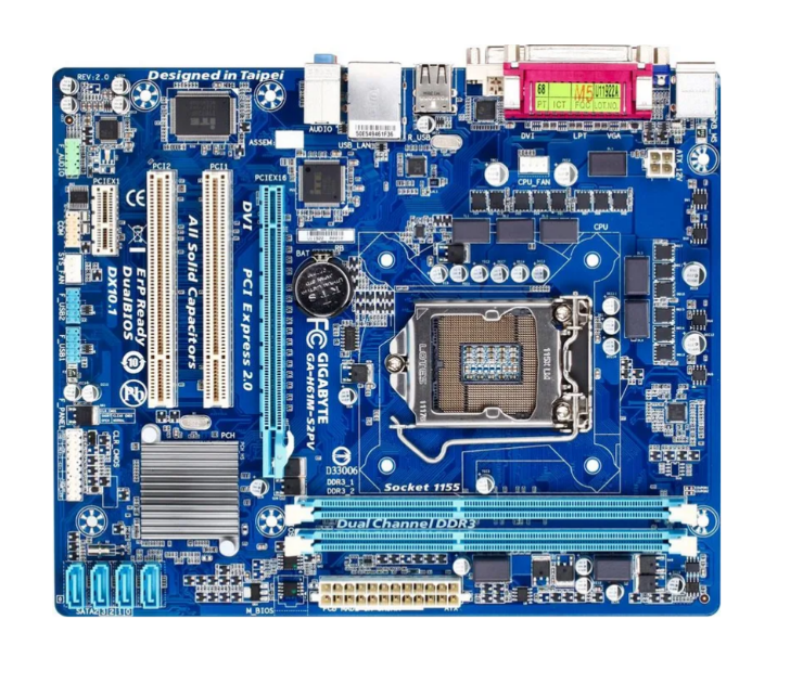 Placa de baza Gigabyte GA-H61M-S2PV Socket LGA1155 Intel H61 2xDDR3 SATA2 DVI VGA Micro-ATX, Second Hand [3]
