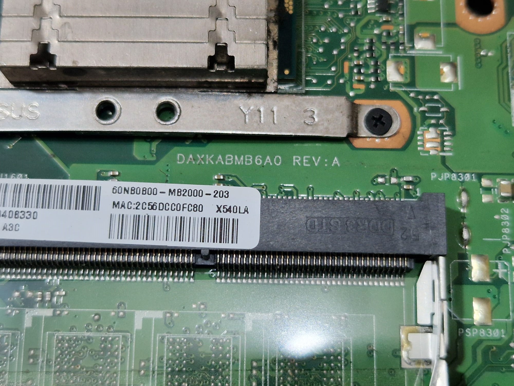 Placa de Baza Laptop Asus X540LA Intel Core i3-4005U 1.70GHz DAXKABMB6A0 REV A 60NB0B00-MB2000-203, Second Hand [3]
