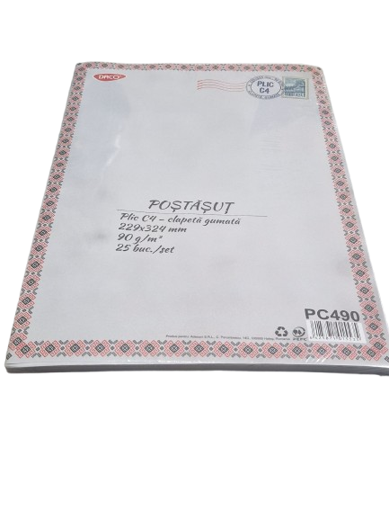 Plic C4 – Clapeta gumata – 229x324 mm – 90 g/mp – Set 25 bucati [2]