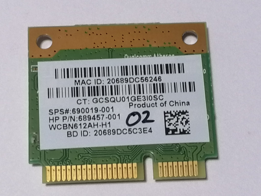 Qualcomm Atheros QCWB335 – Placa wifi + Bluetooth Mini PCI‑E pentru laptop [2]