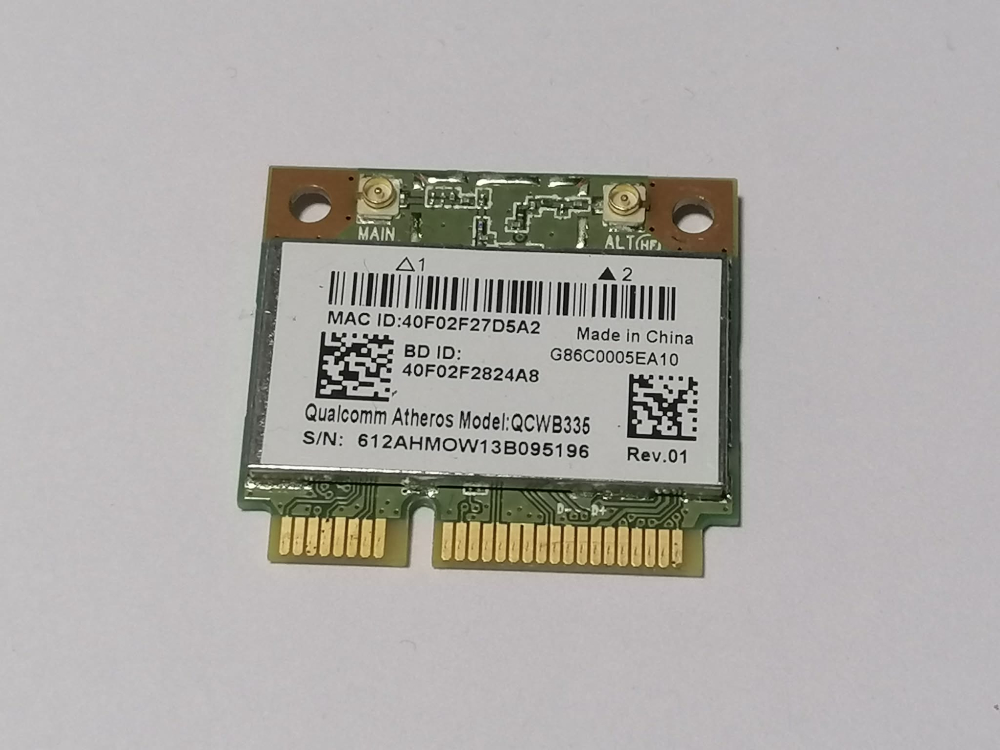 Qualcomm Atheros QCWB335 – Placa wifi Mini PCI‑E 802.11b/g/n + Bluetooth pentru laptop [2]