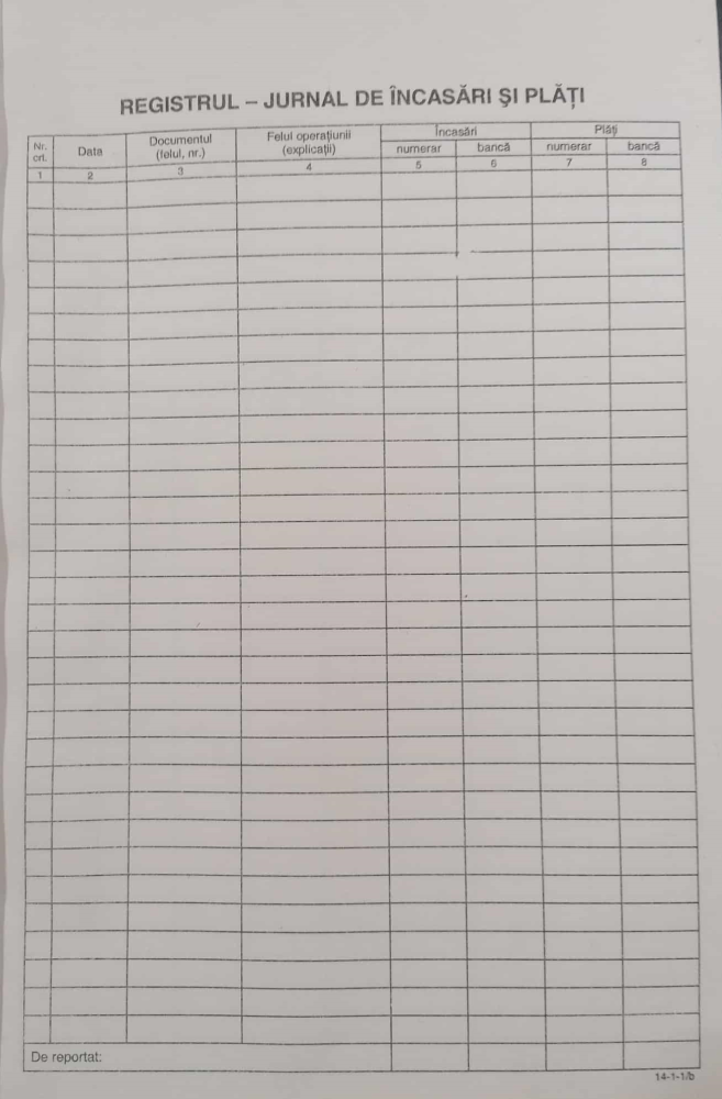 Registru Jurnal de Incasari și Plati – Format A4, 100 File [1]