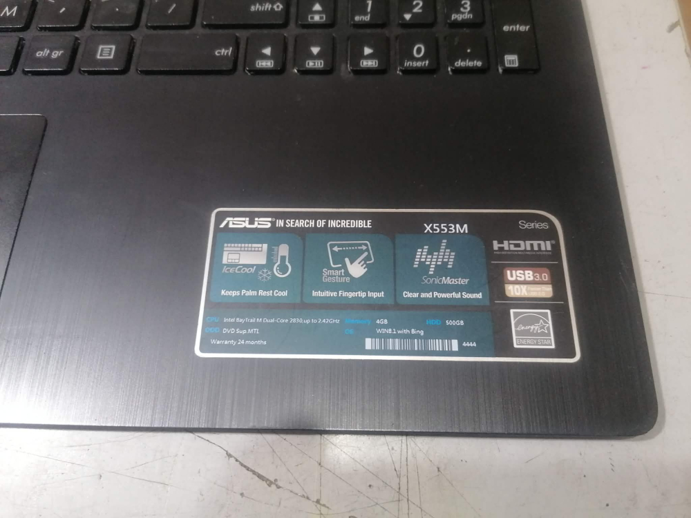 Tastatura cu Palmrest și Touchpad pentru Asus X553M [3]