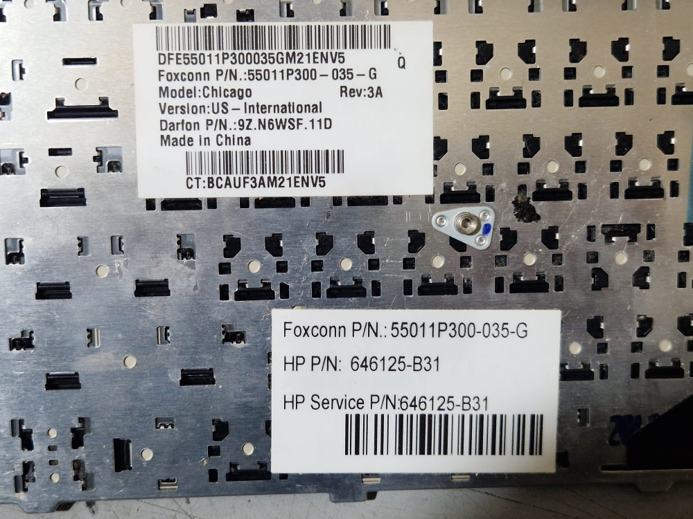 Tastatura Laptop HP Compaq Presario CQ57 HP P/N 646125-B31 US, Second Hand [4]
