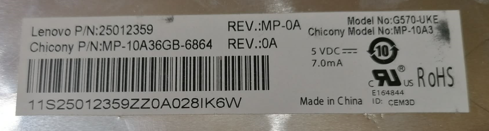 Tastatura Lenovo G570 [2]