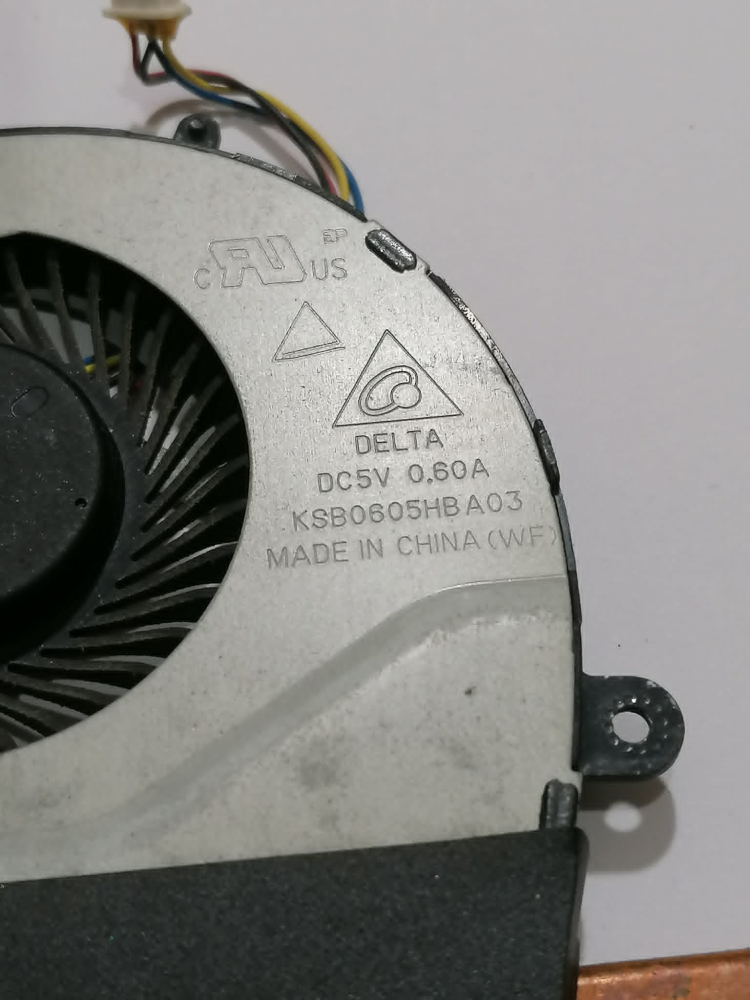 Ventilator - Cooler laptop Asus X555LJ, model Delta KSB0605HB A03, DC5V 0.60A, Second Hand [3]