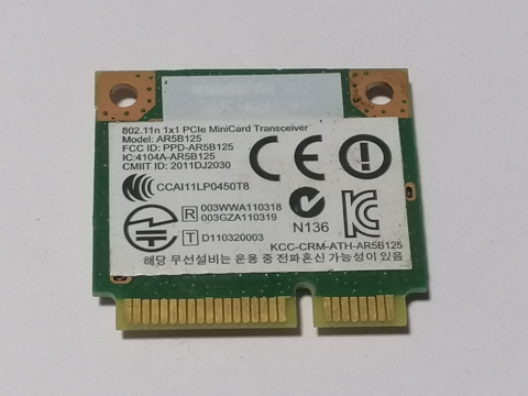 Atheros AR5B125 – Placa wifi Mini PCI‑E 802.11b/g/n pentru laptop [1]