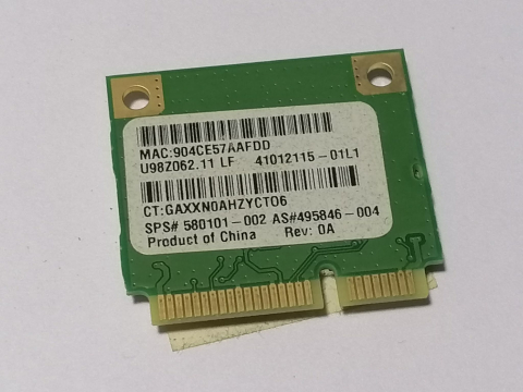 Piese - componente laptop - Atheros AR5B195 – Placa WiFi si Bluetooth Mini PCI-E 802.11b/g/n pentru laptop