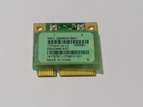 Atheros AR5B91 – Placa WiFi Mini PCI-E 802.11b/g/n pentru laptop [1]