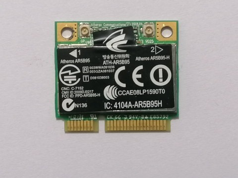 Atheros AR5B95 – Placa wifi Mini PCI‑E 802.11b/g/n pentru laptop [1]