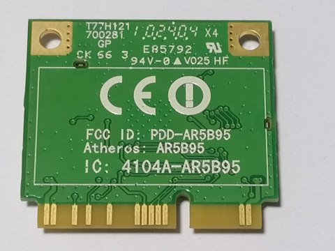 Piese - componente laptop - Atheros AR5B95 – Placa wifi Mini PCI‑E 802.11b/g/n pentru laptop