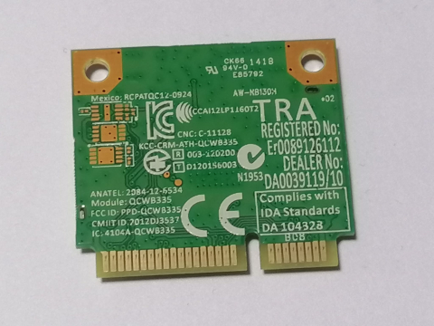 Piese - componente laptop - AzureWave AW-NB130H – Placa wifi + Bluetooth Mini PCI‑E pentru laptop