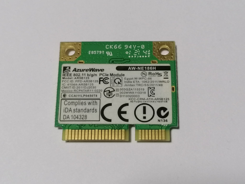 AzureWave AW-NE186H – Placa WiFi Mini PCI-E 802.11b/g/n pentru laptop [1]
